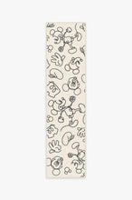 Load image into Gallery viewer, Mickey Doodles Black and Ivory Rug
