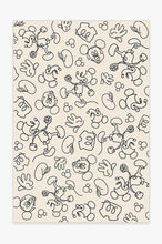 Load image into Gallery viewer, Mickey Doodles Black and Ivory Rug
