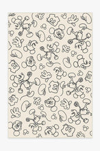 Load image into Gallery viewer, Mickey Doodles Black and Ivory Rug
