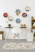 Load image into Gallery viewer, Mickey Doodles Black and Ivory Rug
