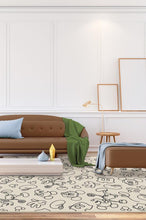 Load image into Gallery viewer, Mickey Doodles Black and Ivory Rug
