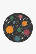 Load image into Gallery viewer, Outer Space Black Rug
