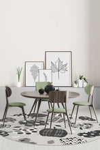Load image into Gallery viewer, Pumpkin Black &amp; White Rug
