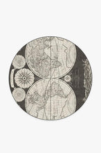 Load image into Gallery viewer, Sailor's Map Charcoal Rug
