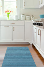 Load image into Gallery viewer, Solid Tonal Ocean Blue Rug
