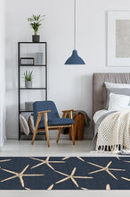 Load image into Gallery viewer, Starfish Navy Rug
