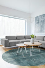 Load image into Gallery viewer, Sudaria Solid Teal Blue Rug

